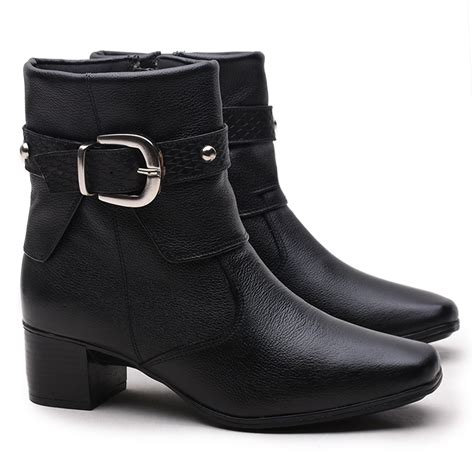 Botas Femininas de Couro Legítimo